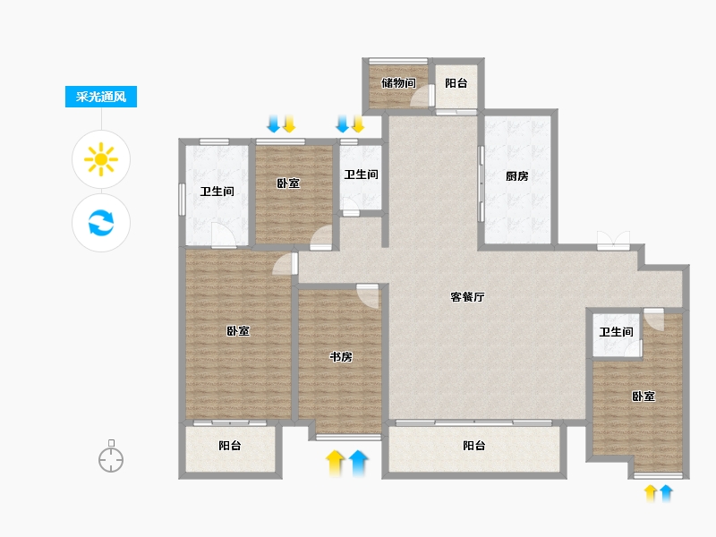 山东省-泰安市-盘古天地商业综合体-224.00-户型库-采光通风