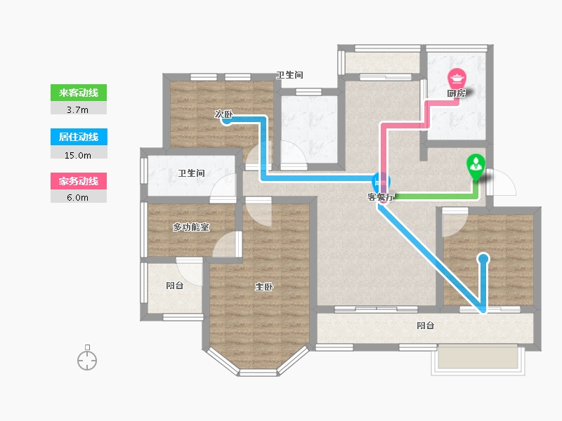 山东省-济宁市-海情康城-106.00-户型库-动静线