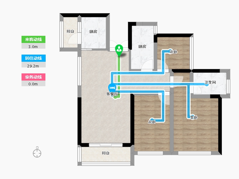 广东省-深圳市-花语馨-71.72-户型库-动静线