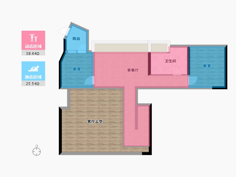 广东省-广州市-新世界天逸-86.08-户型库-动静分区