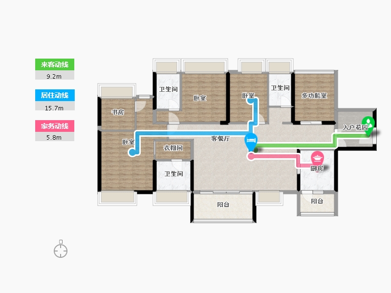 广东省-东莞市-鼎峰尚境-147.03-户型库-动静线