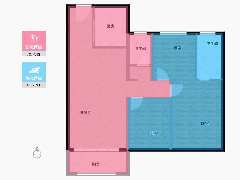 河南省-许昌市-广杰 · 澜溪公馆-97.23-户型库-动静分区