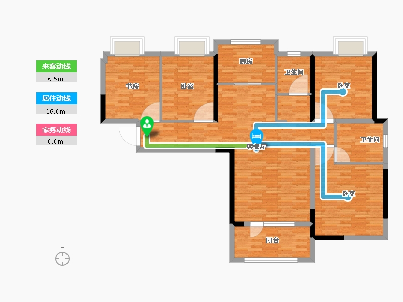 河南省-信阳市-东方今典·中央城-112.48-户型库-动静线