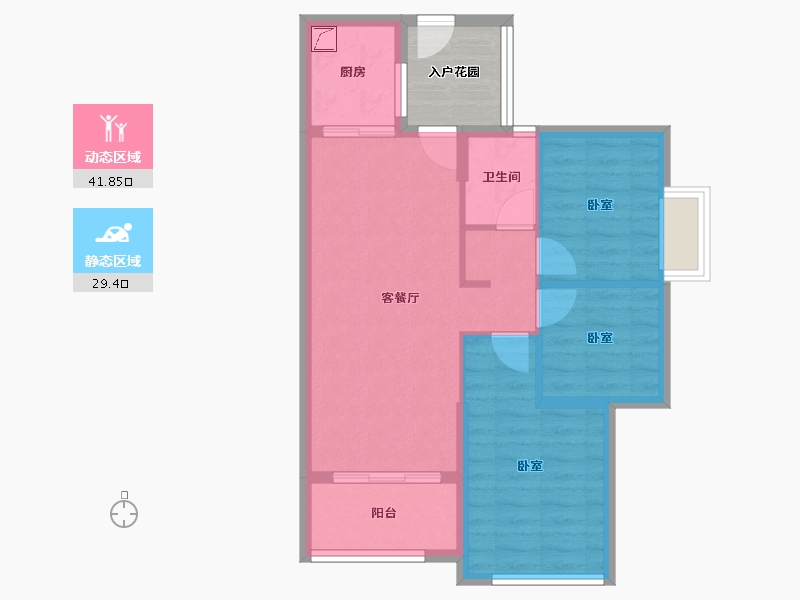 广东省-清远市-英德富力金禧花园-68.00-户型库-动静分区