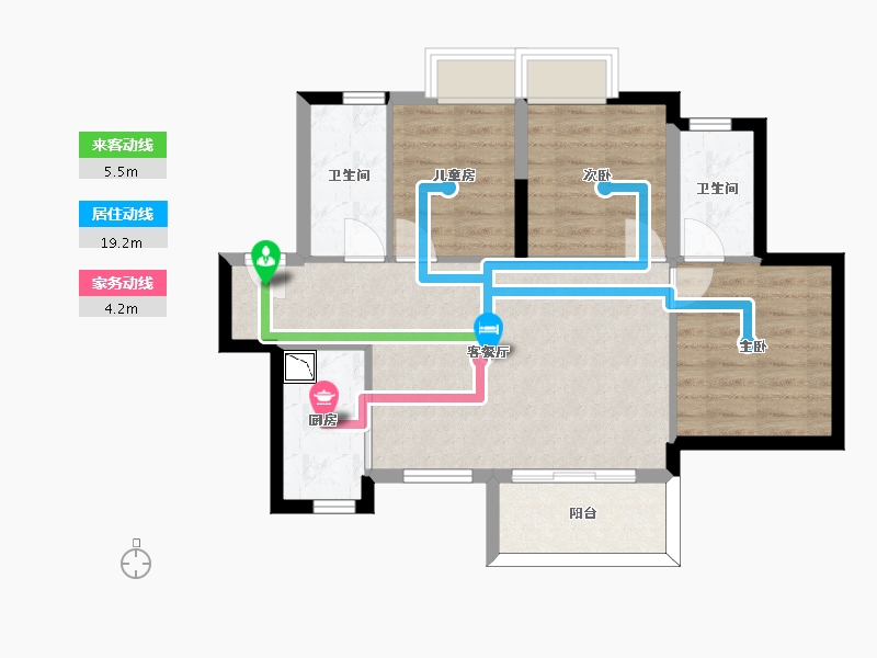 广东省-深圳市-润樾山-69.25-户型库-动静线