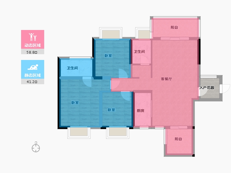 广东省-广州市-中国通号天聚广场-92.21-户型库-动静分区