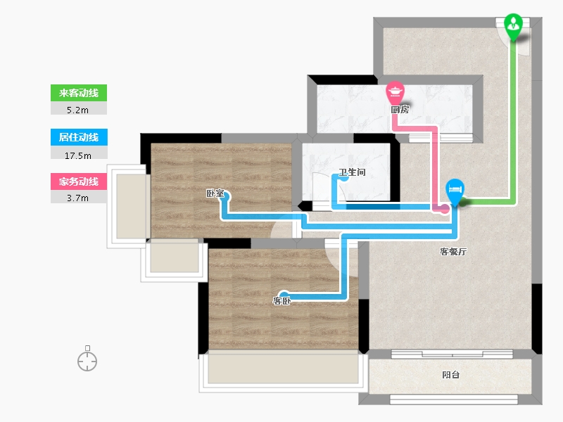 广东省-珠海市-第首未来港-59.00-户型库-动静线