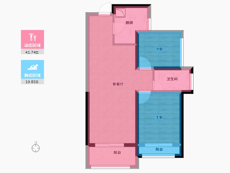 广东省-深圳市-朗泓龙园大观-53.57-户型库-动静分区