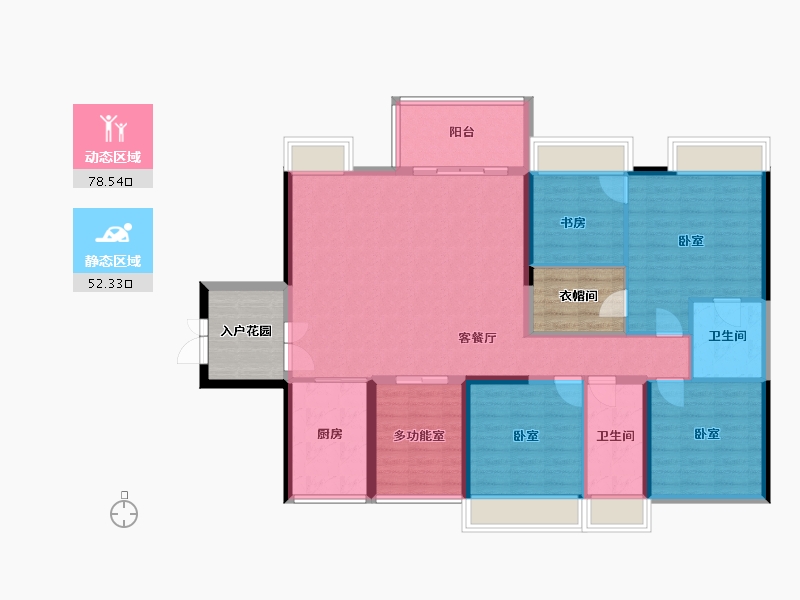 广东省-东莞市-鼎峰尚境-129.55-户型库-动静分区