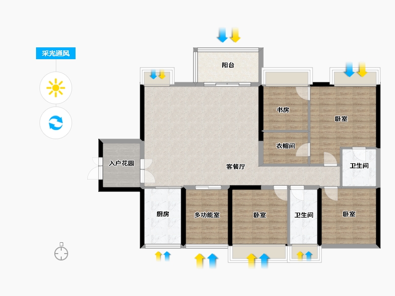 广东省-东莞市-鼎峰尚境-129.55-户型库-采光通风