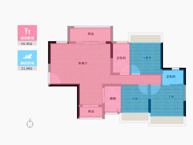 广东省-珠海市-第首未来港-78.36-户型库-动静分区