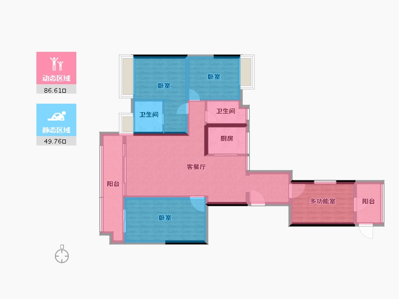 广东省-深圳市-华丰前海湾-122.31-户型库-动静分区