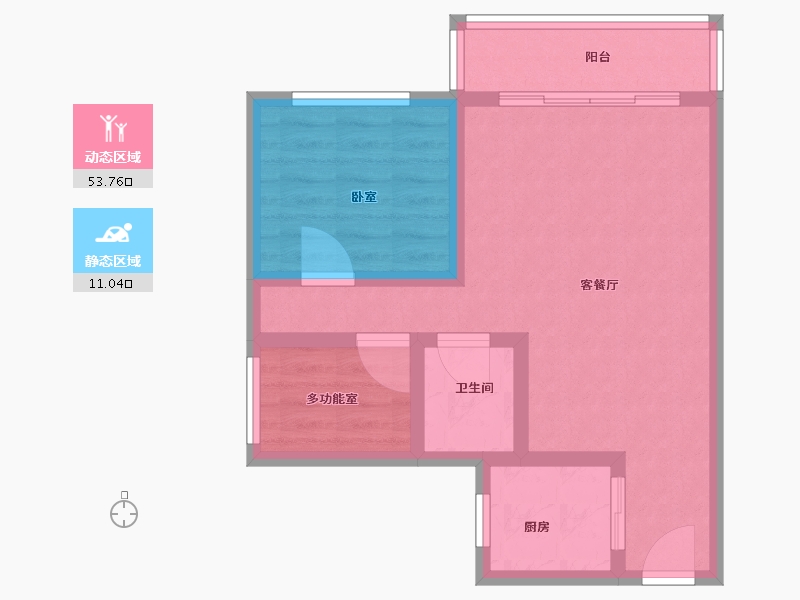 广东省-深圳市-桑泰龙樾-57.01-户型库-动静分区