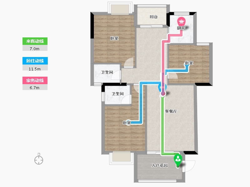 广东省-汕头市-丰迪馨悦-96.31-户型库-动静线