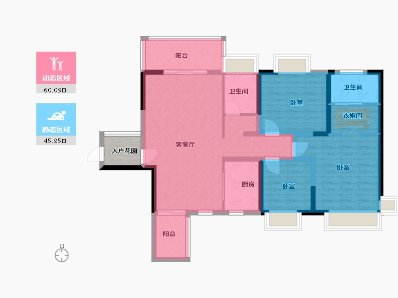 广东省-广州市-中国通号天聚广场-97.32-户型库-动静分区