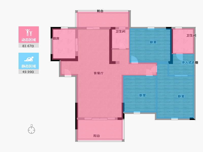 湖南省-怀化市-華園-119.99-户型库-动静分区