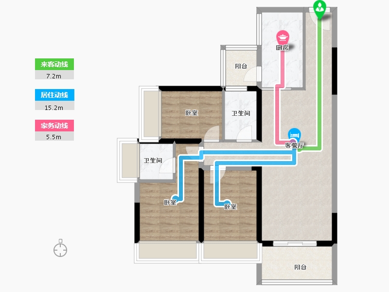 广东省-深圳市-合正丹郡-83.00-户型库-动静线