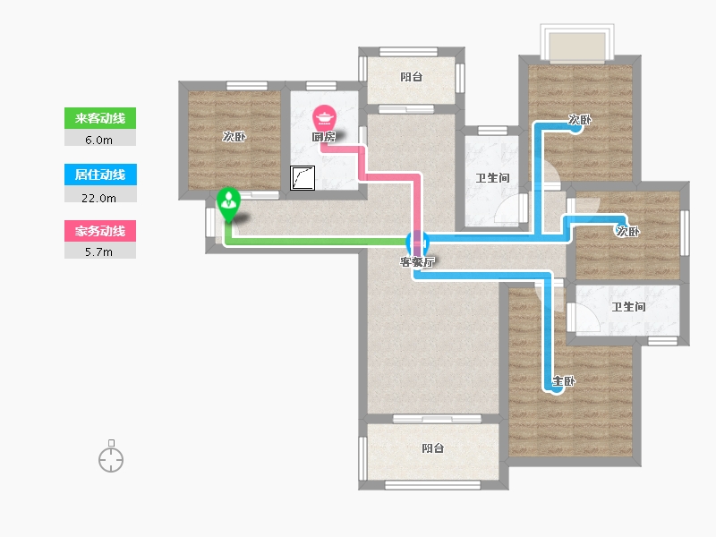 福建省-泉州市-海宸尊域-91.41-户型库-动静线