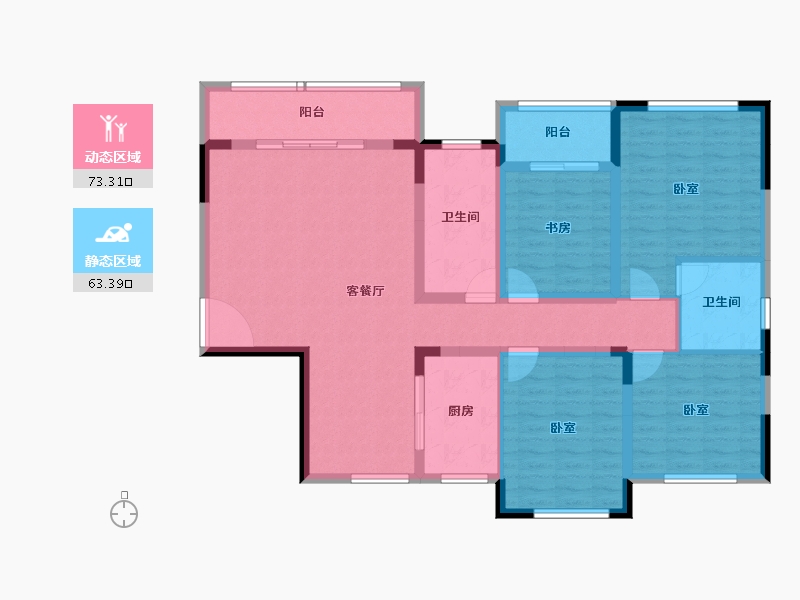 湖南省-娄底市-新化紫东城-122.08-户型库-动静分区