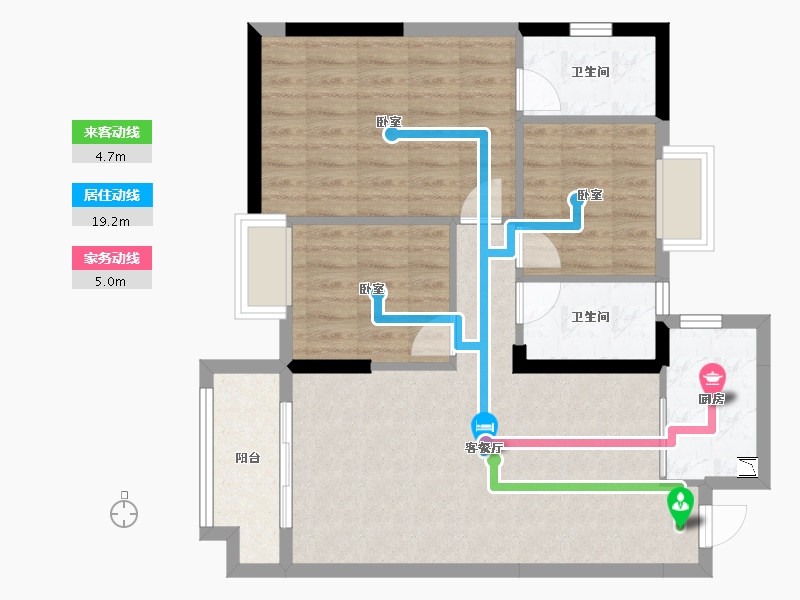 广东省-深圳市-冠科泊樾湾-78.57-户型库-动静线