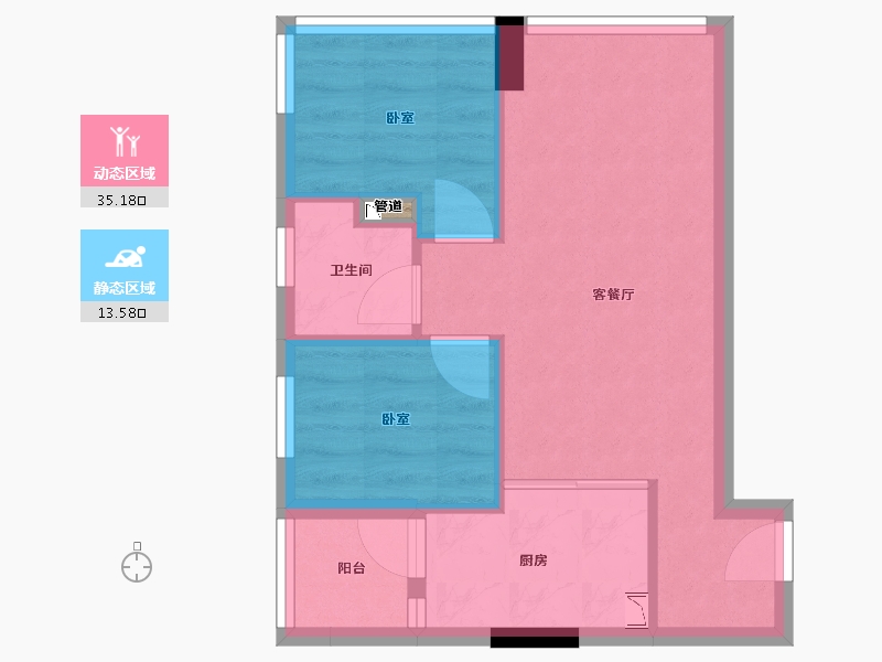 广东省-深圳市-碧桂园翠湖大厦-43.12-户型库-动静分区