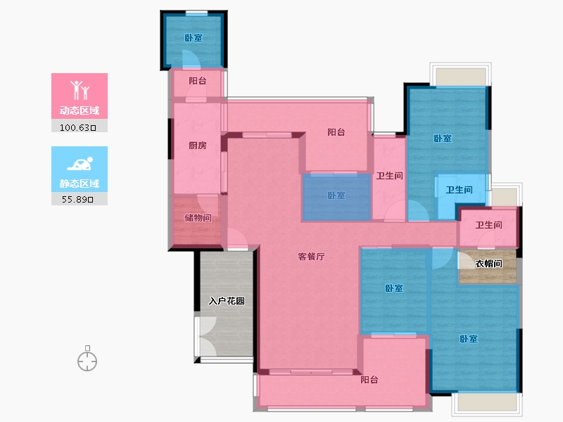 广东省-广州市-科城山庄·峻森园-149.00-户型库-动静分区