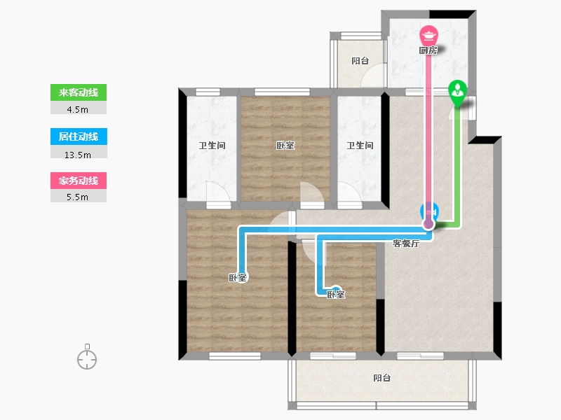 湖南省-长沙市-中煤和悦府-92.28-户型库-动静线