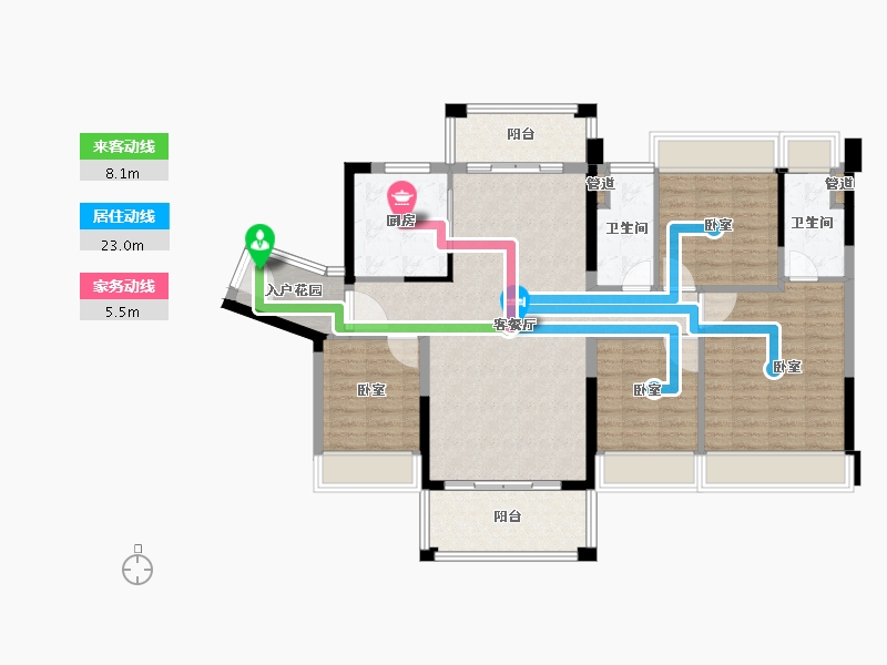 广东省-韶关市-南雄大福国际名城-112.30-户型库-动静线