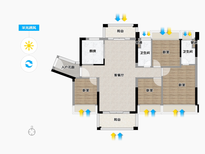 广东省-韶关市-南雄大福国际名城-112.30-户型库-采光通风