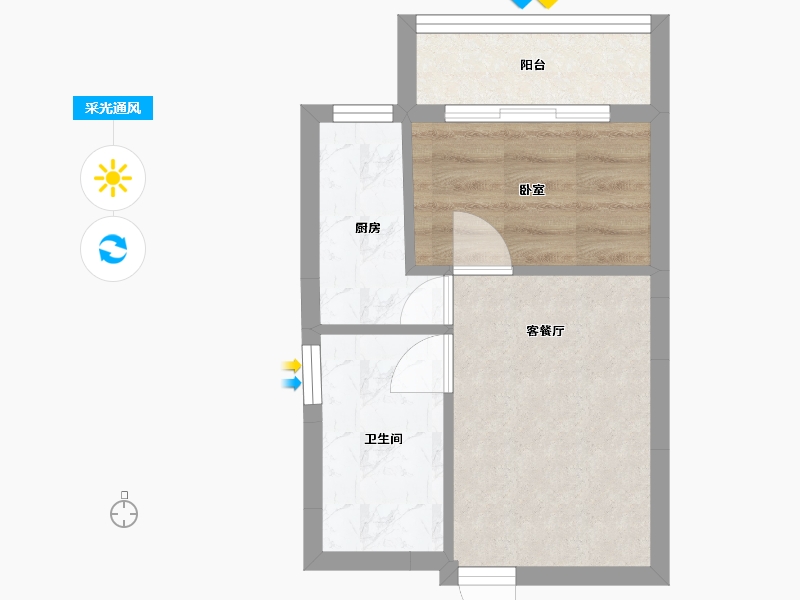 广东省-东莞市-曼诺商业广场-28.83-户型库-采光通风