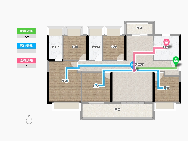 广东省-阳江市-阳江碧桂园凤凰湾-121.84-户型库-动静线