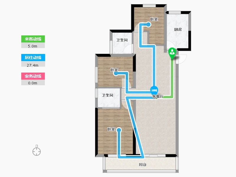 湖南省-长沙市-弘阳昕悦府-95.00-户型库-动静线