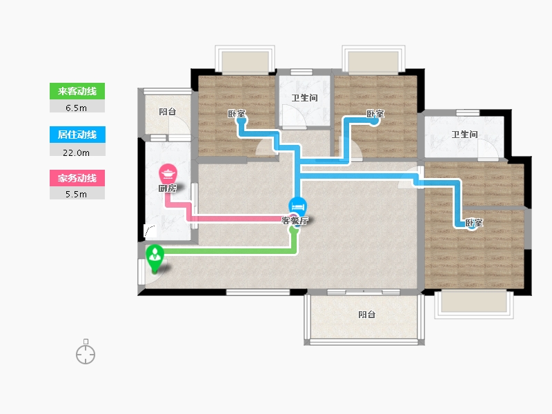 广东省-东莞市-恒大翡翠华庭-97.99-户型库-动静线