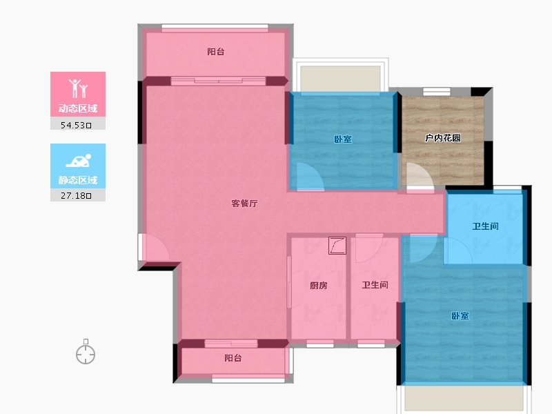 广东省-清远市-方直君汇世家-79.46-户型库-动静分区