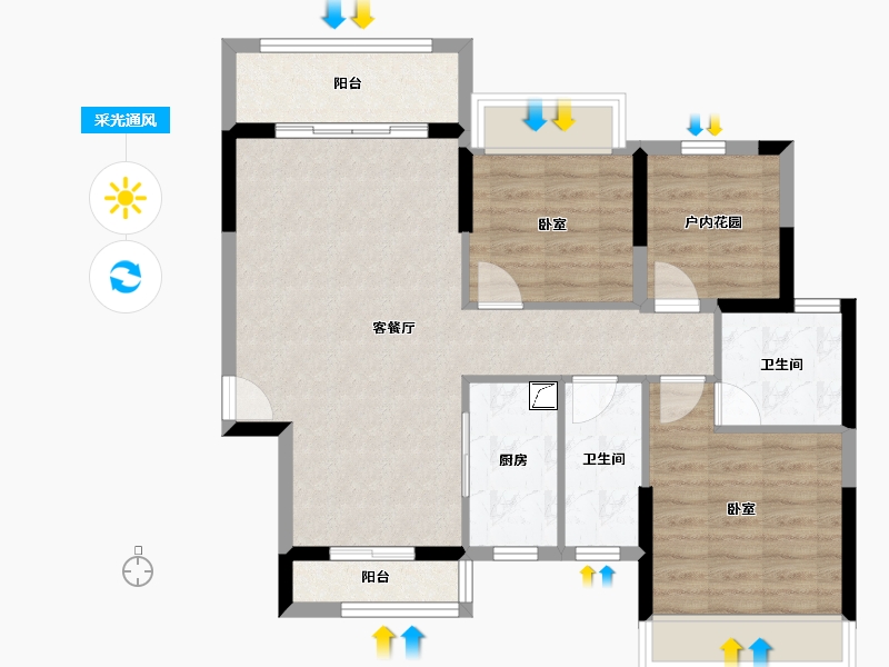 广东省-清远市-方直君汇世家-79.46-户型库-采光通风