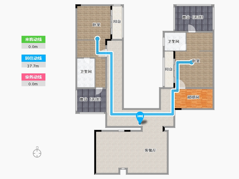 广东省-阳江市-绿洲凯德堡-326.00-户型库-动静线