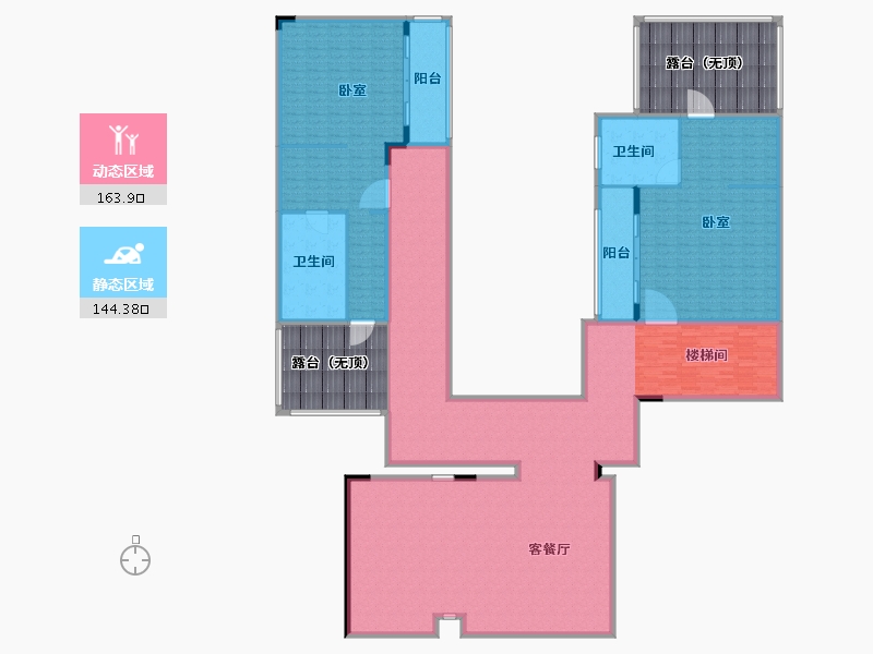 广东省-阳江市-绿洲凯德堡-326.00-户型库-动静分区