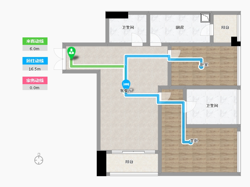 广东省-深圳市-恒裕深圳湾-99.30-户型库-动静线