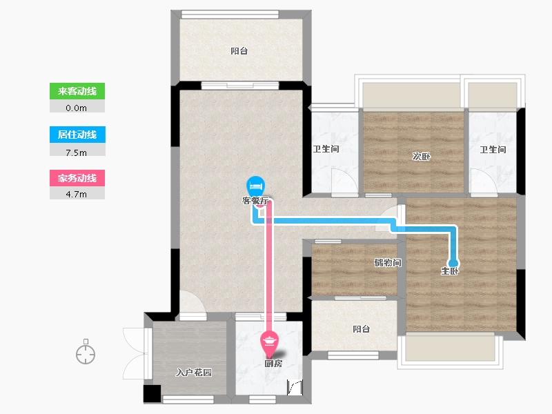 广东省-湛江市-地标海东广场-77.20-户型库-动静线