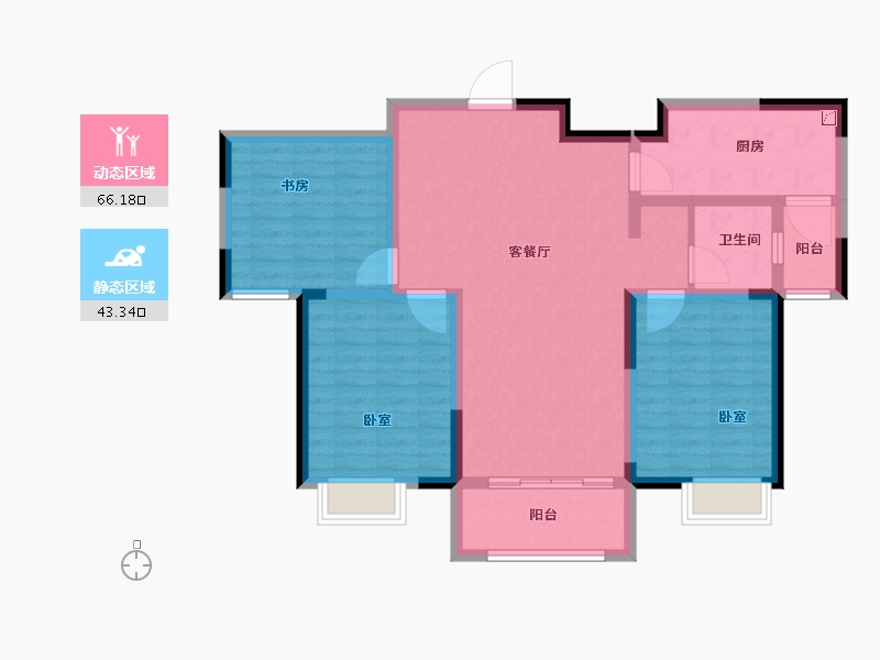 河南省-许昌市-新龙华庭-98.01-户型库-动静分区