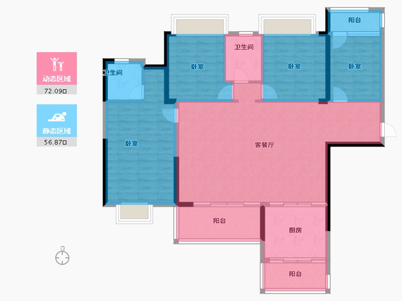 广东省-清远市-仁兴城市花园-117.00-户型库-动静分区