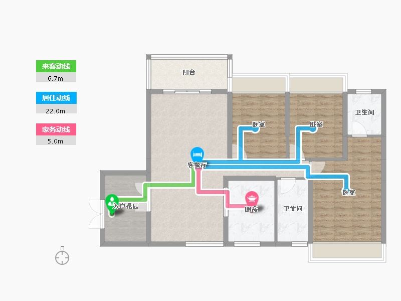 广东省-阳江市-绿洲凯德堡-101.32-户型库-动静线