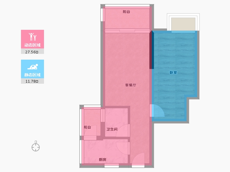 广东省-清远市-银业汇博苑-34.00-户型库-动静分区