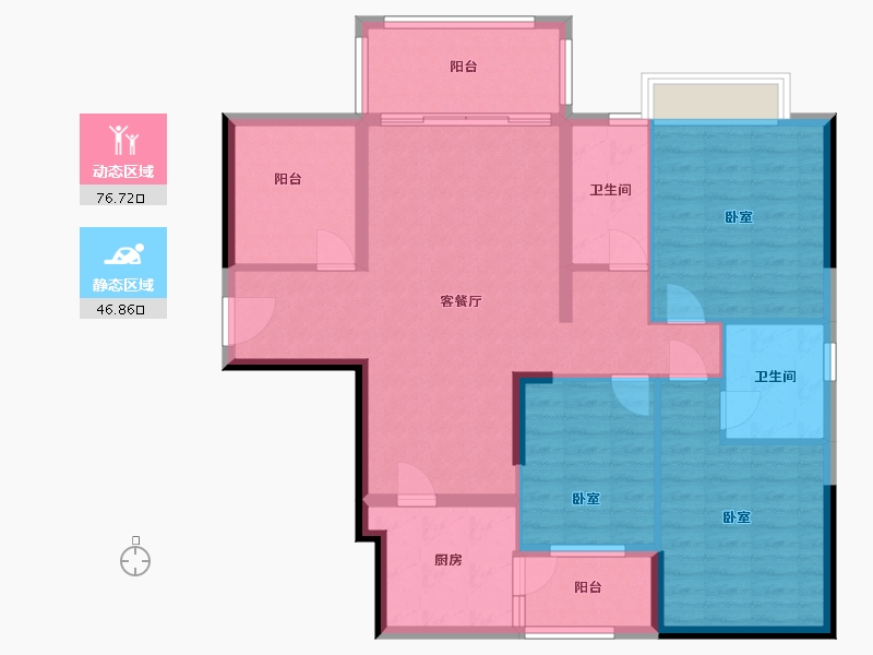 湖南省-郴州市-北湖中央公园-111.33-户型库-动静分区