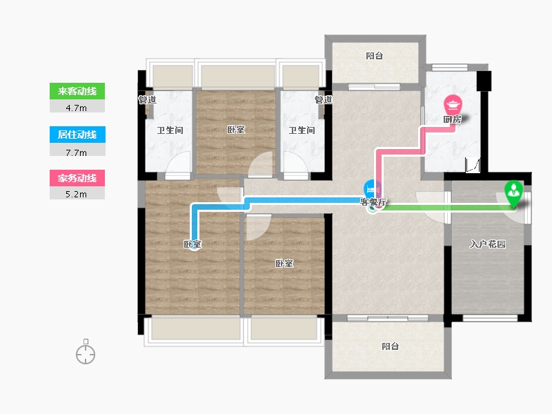 广东省-韶关市-南雄碧桂园凤凰天境-99.90-户型库-动静线