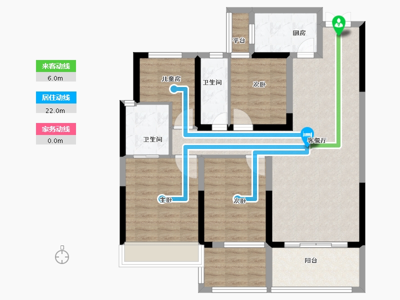 湖南省-张家界市-博联壹号院-94.00-户型库-动静线