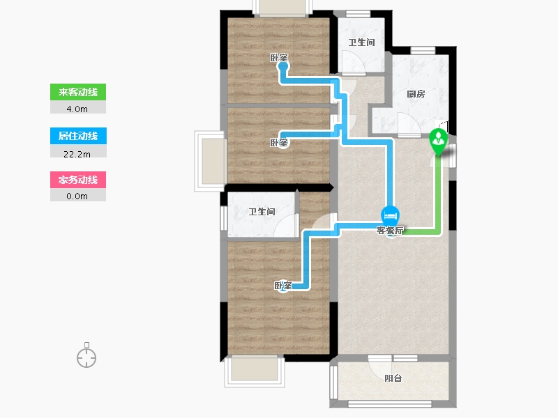 湖北省-武汉市-北辰优+国际青年互动特区-78.01-户型库-动静线