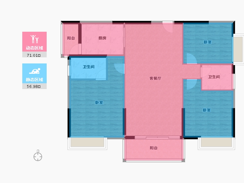 广东省-清远市-仁兴城市花园-117.00-户型库-动静分区