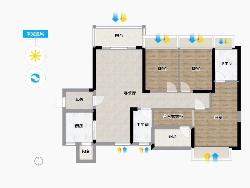 广东省-深圳市-和成嘉业-94.05-户型库-采光通风