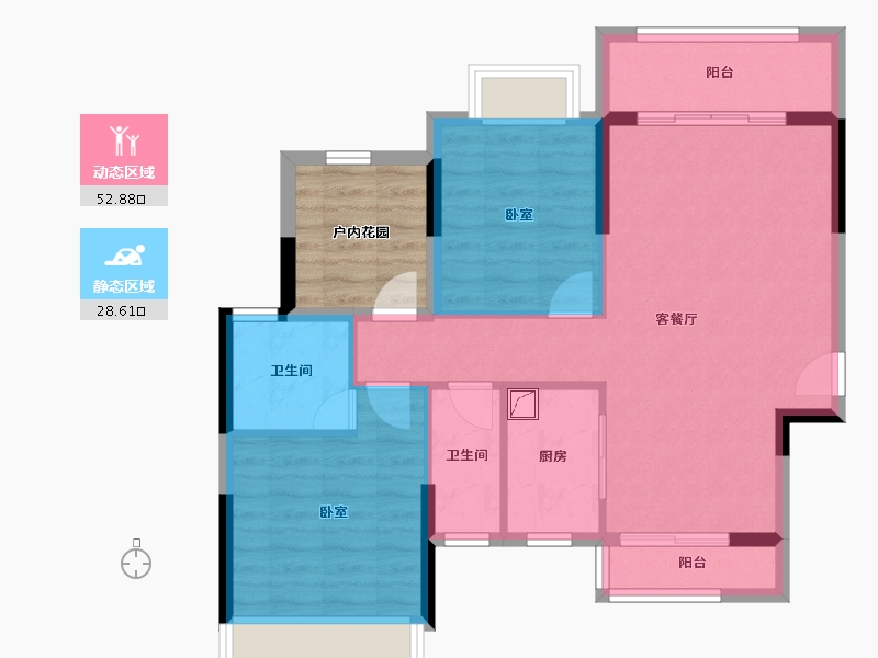 广东省-清远市-方直君汇世家-79.26-户型库-动静分区